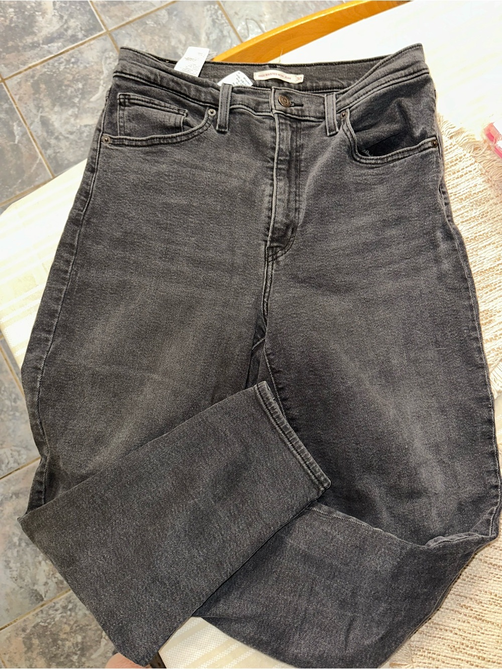 Levi's Women's High-Rise Charcoal Black Denim Jeans